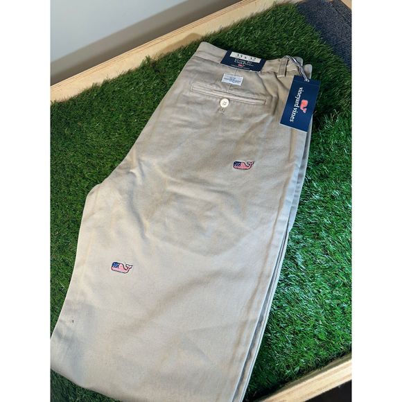 Vineyard Vines Mens Khaki Pants 33x32 New With Tags - Picture 5 of 5